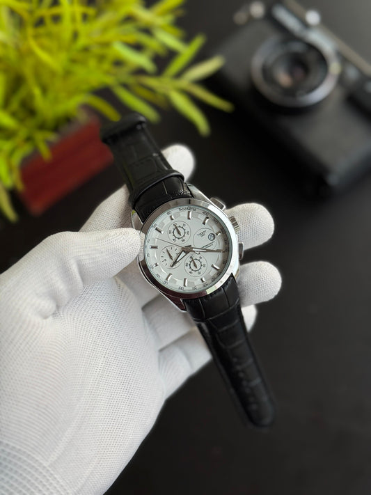 Chronograph Leather Watch